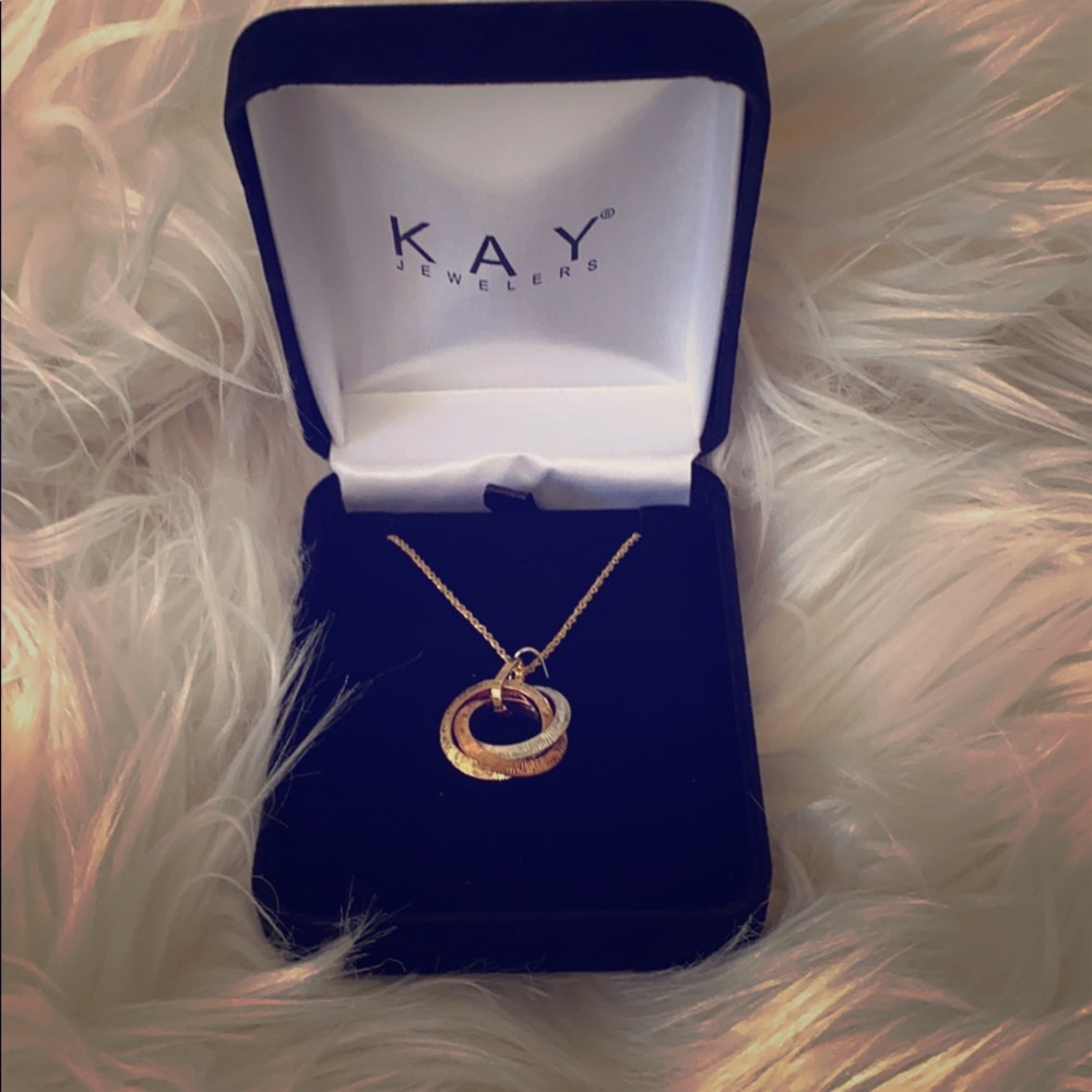 “Tri-Gold” Circle 10k WYR Gold Necklace